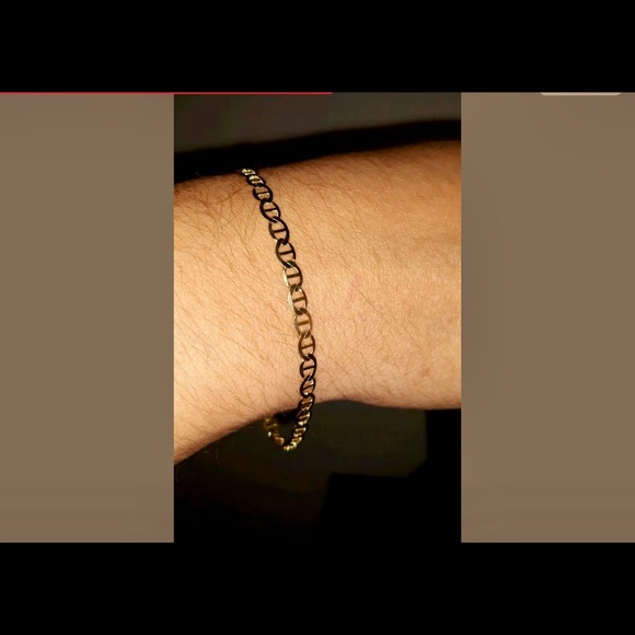 GUCCI 10KT SOLID GOLD!! BRACELET 7inches.SIGNED - Picture 3 of 6
